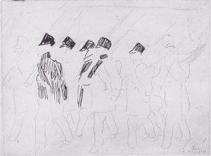 Soldati in partenza2 da Ferdinand Hodler